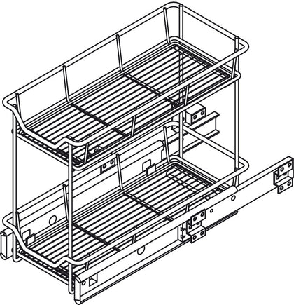 PO Storage Basket Set Lin Base 500/400mm