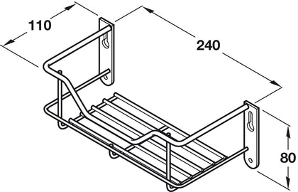 Spice/Pack Rack 1-Tier Linear 240x110mm