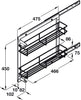 PO Baskets 2-Tier 150mm UH Silver