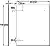 S/B 995x745mm Clr.Glass Crystal