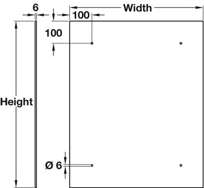 S/B 595x745mm Clr.Glass Crystal