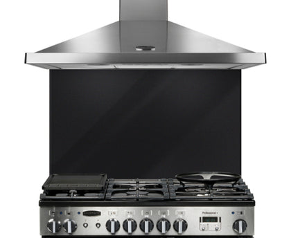 RM 10761 Splashback 110 Glass Met.Black