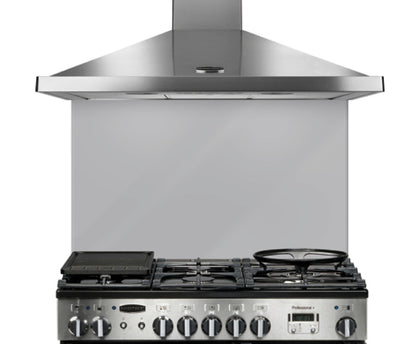 RM 10762 Splashback 110 Glass Met/Slv