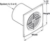 Sys6 Wall/Ceiling Extractor Fan Chr