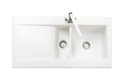 RM CNV2WH/ Nevada Ceramic 1.5B Sink WHT