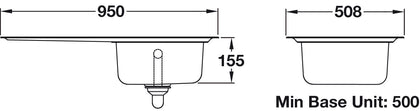 RM GL9501/ Glendale St/St 1.0B Sink