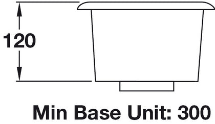 RM UB15/ Atlan.Classic 185mm 1.0B Sink