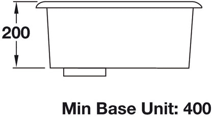 RM KUB34/ Atlan.Kube 370mm 1.0B Sink