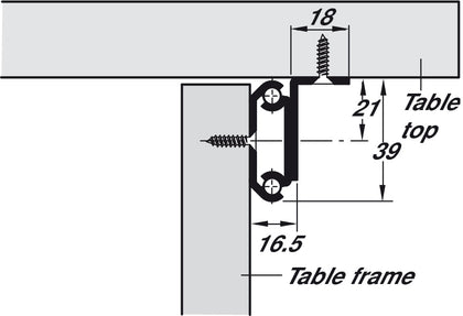 Extend Table Runners 60kg 1200mm St Galv