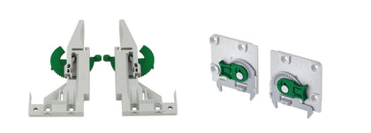 Dynapro Front/Rear Fix Clips 2D Adj Gry