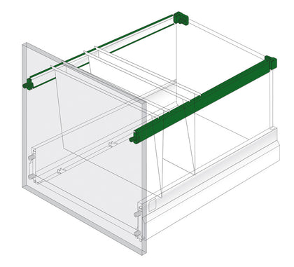 NovaPro Del Adaptor Railing 1100mm Met