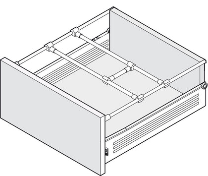 Grass Gallery Rail Set 450mm White 9010