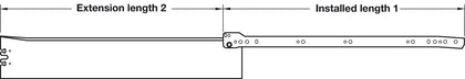 Metal Drawer Sides 150/400mm Slv