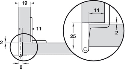 Aximat 300 270D Sgl PivotHinge Arm Quick