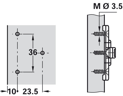 4mm M.Plt FaceFrame 1prt Click Hospa