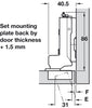 Tiomos 95D Hinge Click w SC SF Inset