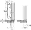Tiomos 95D Glass Hinge Click 26 SF Full