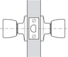 Passage Knob Set 70mm Steel SB