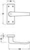 Lvr Hdls/Plt 39x97mm Latch Alu SAA