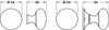 Rim Mush Knob Set D54x49/64mm Brs PB