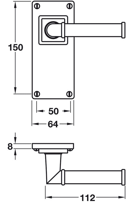 Lamont Lvr Hdls/Plt Latch Pewter