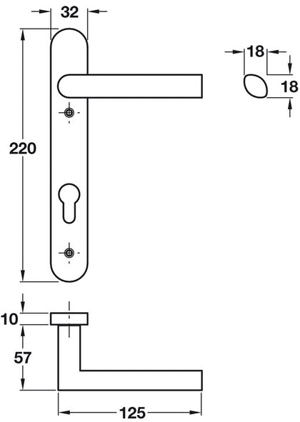 Lvr Hdls/Plt Multipoint LH SSS