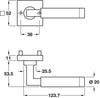 Lubi Lever Hdls/Sq Rose ZA PC/MN