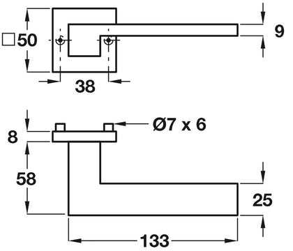 Tirza Lever Hdls/Rose ZA PC