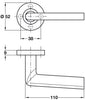San Lorenzo Lever Hdls D52x110mm ZA PC
