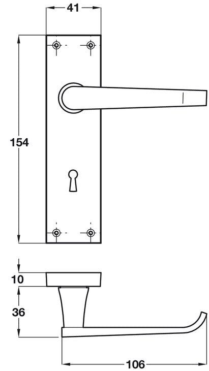 Victorian Lvr Hdls/Plt Plain WC CP