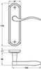 Sywell Lever Hdls/Plt WC Lock ZA PC