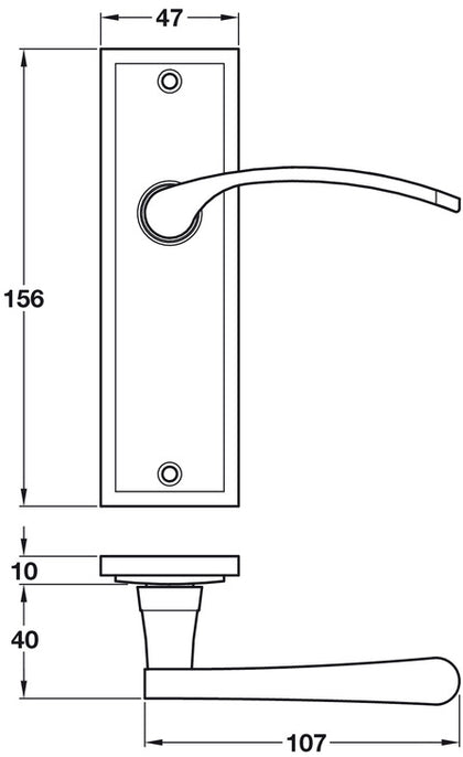 Drayton Lvr Hdls/Plt Latch ZA SN