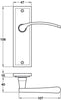 Drayton Lvr Hdls/Plt Latch ZA SN