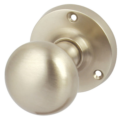 Mortice Mush Knob Set D50/61mm ZA SN