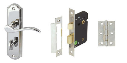 Sywell Door Pack-Lvr/Plt WC Lock Set PC