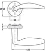 FSB 1057 Lever Hdls/Roses 304 SSS