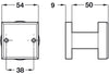 HL17 Fixed Knob 54x54mm 304 PSS
