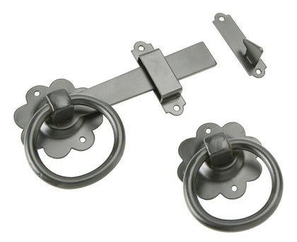 Plain Ring Gate Latch D67x170mm St Blk