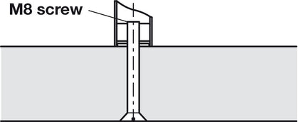 M8 Back Fixing Bolt for Timber Steel