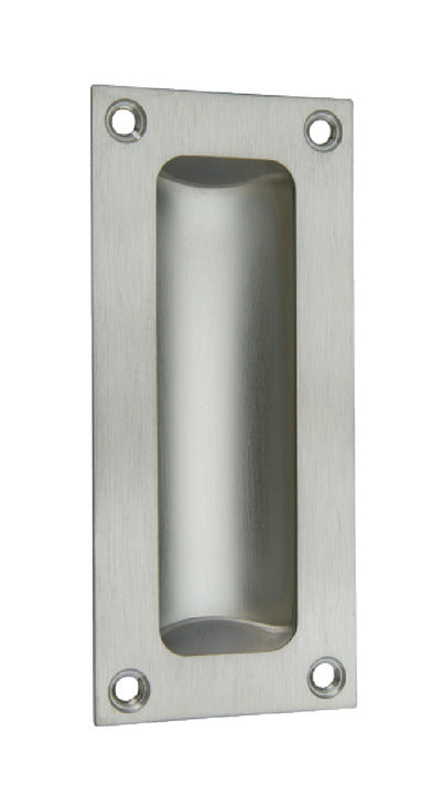 Flush Pull Hdl 102x45mm Brass PB