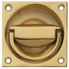 Flush Ring Pull Hdl 90x90mm Brass PB