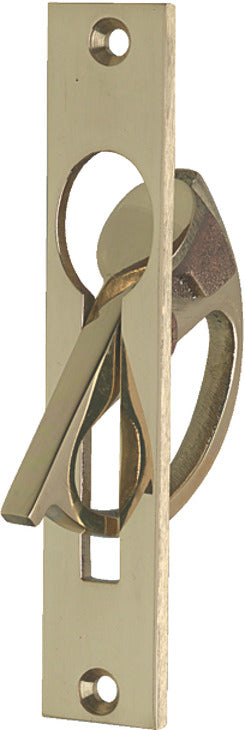 Mortice Gravity Drop Pull Hdl Brass SN