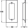 Flush Pull Hdl 100x50x12mm PSS
