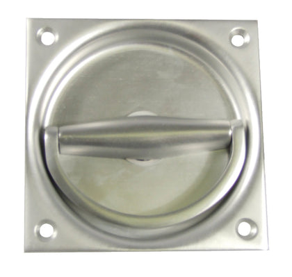 Flush Ring Hdl 90x90mm 8mm Hole 304 BSS