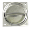 Flush Ring Hdl 90x90mm 8mm Spdl 304 BSS