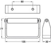 Toilet Roll Holder Set 17-21mm Alu SA