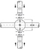 PBA Cub/Gls 316L Cross Connector SSS