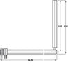 PBA ProCAP Crn S.Curtain Rail 1215mm Wht