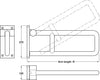 PBA Liftup Safety Rail D36x700mm Nyl Wht
