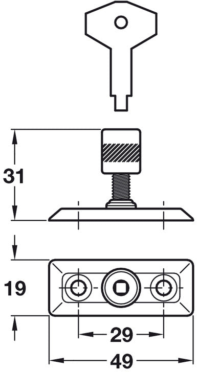 Kirkpatrick Casement Stay Locking Pin